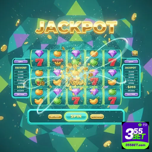 Tela com variedade de slot games confiáveis na 355bet Brasil