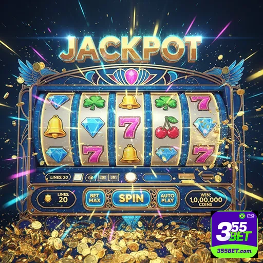 Imagem de slots do 355bet, plataforma de apostas online, destacando jogos de caça-níqueis e entretenimento.